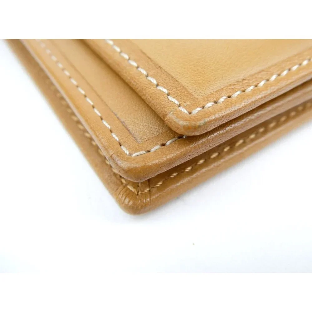 Coach‎ Tan Leather Key Holder Wallet